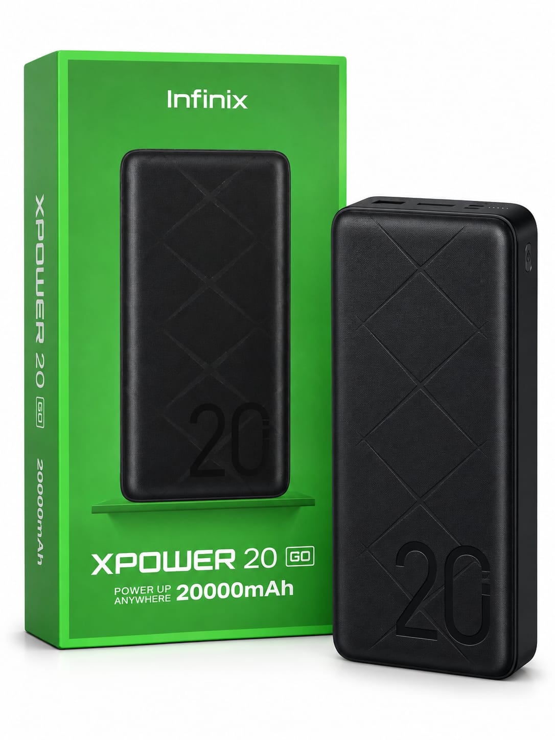 Infinix XPOWER 20 GO XP20, Infinix XP20, Infinix 20000mAh power bank, 20000mAh power bank Kenya, power bank, XP20 power bank, 15W power bank, Type-C power bank, fast charging power bank, dual USB power bank , power bank for phones